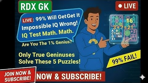 🔴LIVE: 99% Will Get It Wrong! Impossible IQ Test Math🤔 #math #mathiqtest #shortsfeed