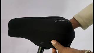 Ortho Seat Gel Cover Installation On Omo Bike Standard Seat. Best Seat Gel Cover For Bicycles