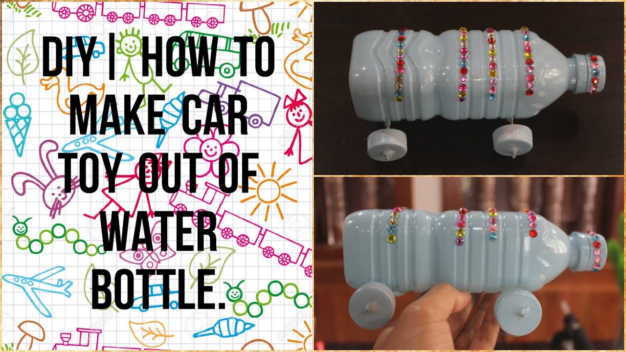 How to make car. Toy car with Bottle Balloon. DIY | how to make Nike Football.