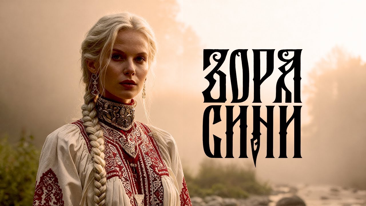 Зоря Сини — современная славянская этно-песня (AI music video) by Fluxlisimo