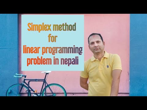 Simplex method to solve linear programming problem in Nepali - YouTube