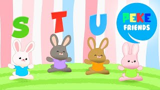 Alphabet: Teddy Bunnies 🐰 | Pekefriends 😄 screenshot 5