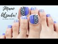 💙😍Diseño de uñas de los pies fácil y rápido de hacer  Azul con Animal Print