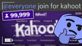 Pinging 100,000 people to play Kahoot AGAIN...