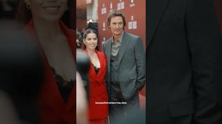 Matthew McConaughey and America Ferrera celebrate #TheLostBus in London.