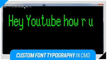Custom Font Typography in CMD Screen - Typo Function 1.0 | TheBATeam