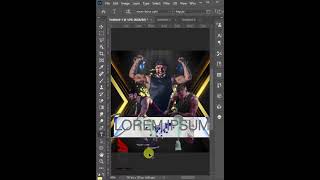 أفكار تصميم بوست فتنس جيم|  Fitness GYM | Shorts Photoshop Tutorial shortsphotoshop