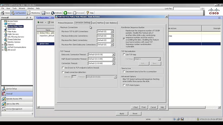 Cisco ASA - Introduction to service policies (MPF)