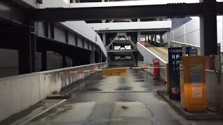 【神戸市 中央区】ブルメールＨＡＴ神戸 立体駐車場 屋上（車載動画／入庫～出庫）