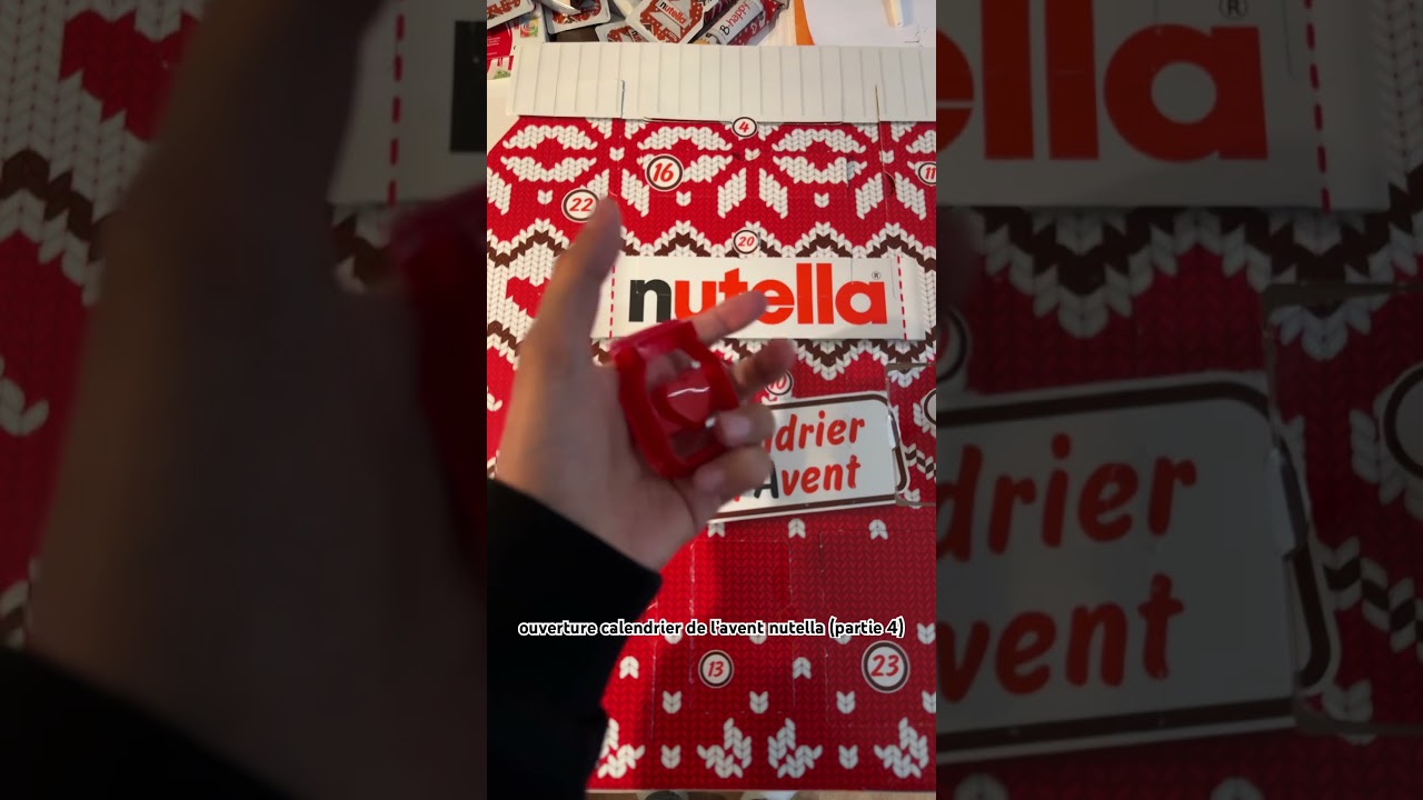 Calendrier de l'avent photo personnalisé Nutella