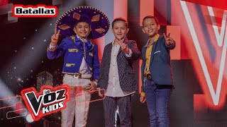 Yanger, Santiago y Emmanuel cantan ‘De Los Besos Que Te Di’ - Batallas | La Voz Kids Colombia