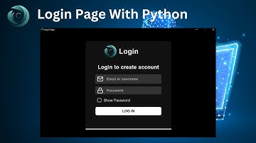 Modern Login Window With Python