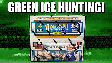 👀 FIRST LOOK:  2021 Panini Prizm NFL 24-Pack Retail Box  (Green Ice + Checkerboards!)