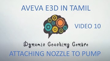 AVEVA E3D  Mastering AVEVA E3D The ultimate tutorial  VIDEO 10 ATTACHING NOZZLE TO PUMP