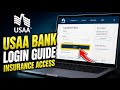How to login to USAA Federal Savings Bank for insurance related transactions - Quick Tutorial