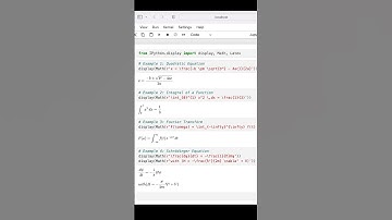 🧮 Effortlessly Display Complex Math Formulas in Jupyter Notebook with Python #shorts