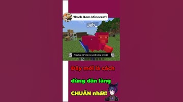 Minecraft: Đây mới là cách dùng dân làng CHUẨN nhất! #minecraft #Thichxemminecraft
