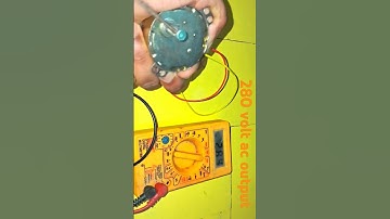 Synchronous motor testing output voltage. #synchronousmotor #shorts #shots #marco #viralshort #diy