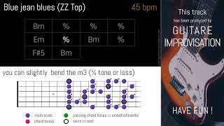 Miniatura de "Blue Jean Blues (ZZ Top) Backing Track"