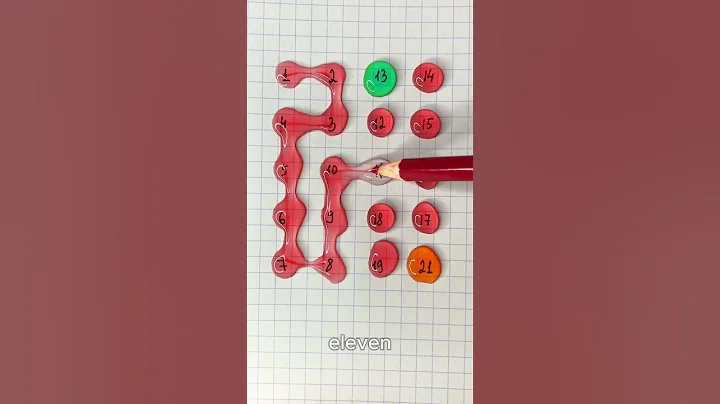 Draw a starlight line with numbers 1-21 #englishspeaking #quiz #englishvocabulary #shorts #english