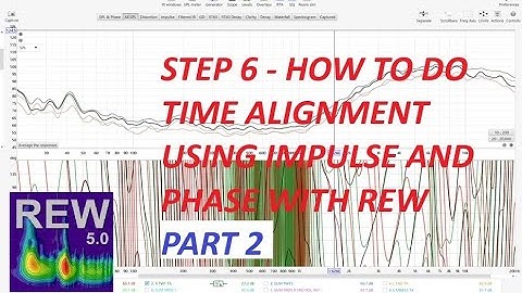 REW Car Audio Tuning - How To Do Time Alignment Using Impulse and Phase with REW - Part 2