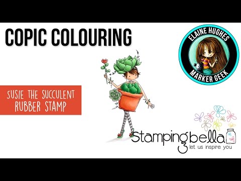 Stamping Bella EB505 Cling Stamps-Susie The Succulent