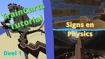 TRAINCARTS TUTORIAL #1 - SIGNS EN PHYSICS | Minecraft - Tutorial