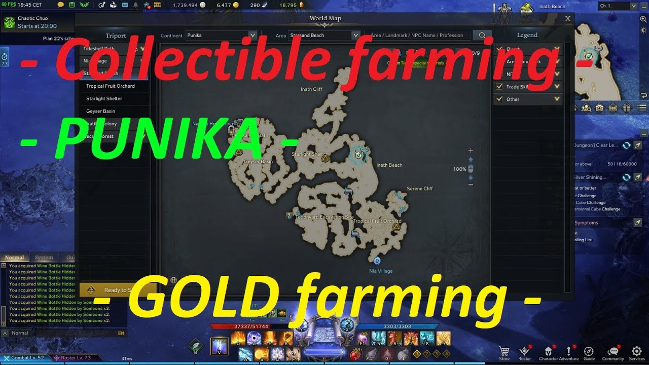 - Lost ark - GOLD farm in PUNIKA - Collectible Farming - Best Spot -