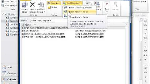 Outlook 2010 Edit a Contact Group