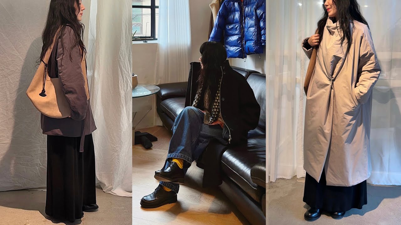 vlog. 문리 겨울 아우터 | 게드 | 문달 | 낫띵리튼 토트백 | ehre 에레 | 킨더살몬 | 카이르 플리스 | 에토스 | 데일리룩 | 클로슈 | 2025 마지막 브이로그 📷