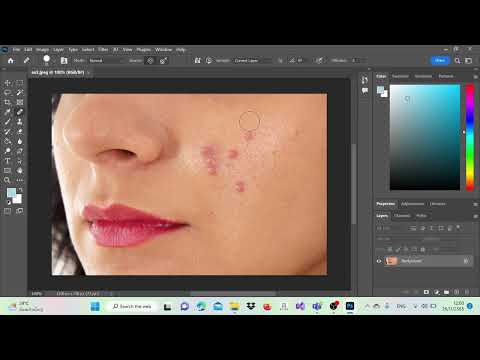 การสอนใช้Healing Brush Tool ในPhotoshop เพื่อลบสิวง่ายๆนะคะ