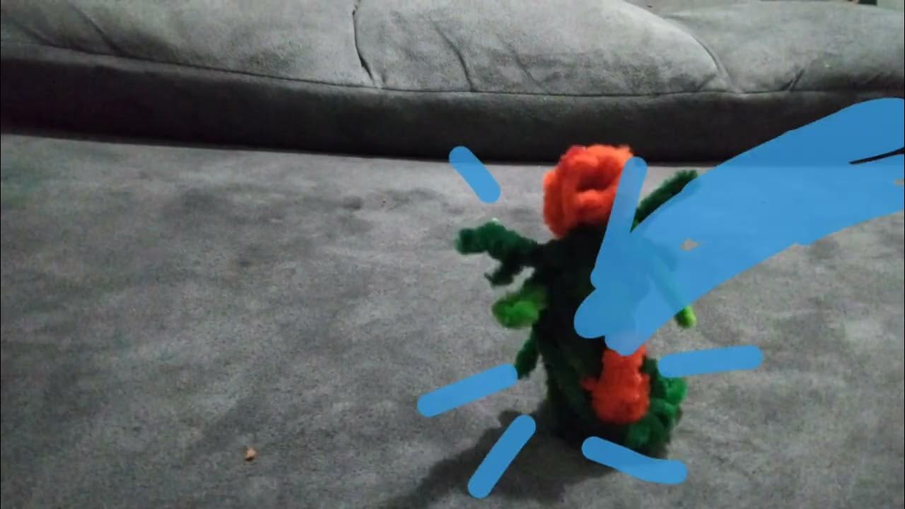 Godzilla vs Biollante pipe cleaner stop motion animation part 1 YouTube