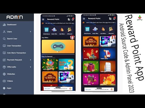 Reward Point App Android Source Code & Admin Panel Download | Game + Spin | 4 Ads Network  2023