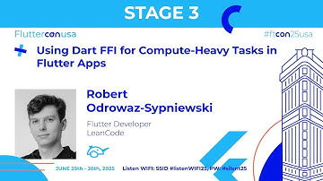 Using Dart FFI for Compute-Heavy Tasks - Robert Odrowaz Sypniewski | Fluttercon USA 2025
