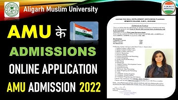 AMU Admission 2022-23 News Today | Amu Online Application form 2022 | AMU Online Form 2022-23