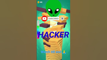 NoOB vs PRO vs HACKER 😇😱wait for Hacker 👽drop stack ball level 😱😱 #short