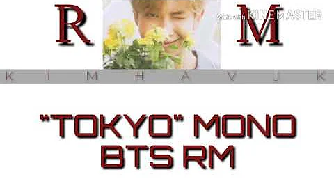 BTS #MONO Tokyo RM