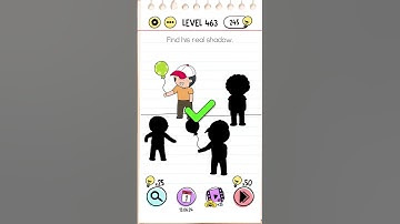 Brain Test Level 463   Find his real shadow #braintest