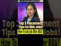 Top 3 Placement Tips for BBA Students 🔥 Get Jobs Faster in 2026