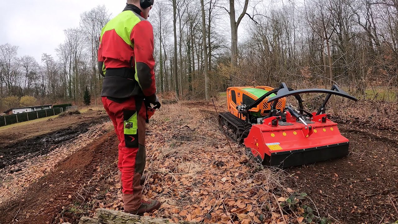 MDB LV 500 mit Dragone-Mulcher - Vorbereitung für eine Obstwiese - B&B Baumfäll-Team Uelzen