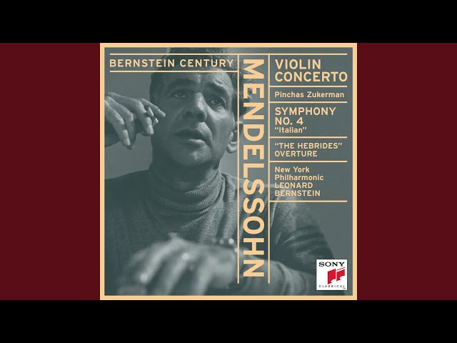 Mendelssohn - Concerto pour violon & orch n° 2 : P.Zukerman / Philh New York / L.Bernstein