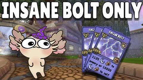 Can You Beat Wizard101 ONLY USING INSANEBOLT?