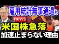 雇用統計無事通過、バイデン大統領インフレ鎮静を発言するも、米国株急落が止まらない理由