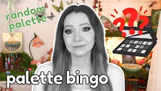 Palette Bingo Makeup Challenge Using a Random Palette