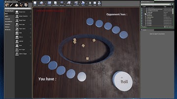 Dice poker from The Witcher 1, quickly made with Unreal Engine 4