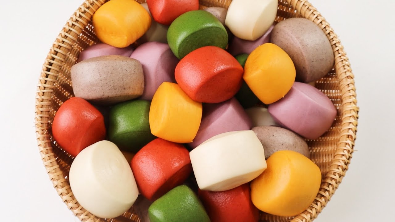 五彩蔬菜馒头 | Vegetable Buns