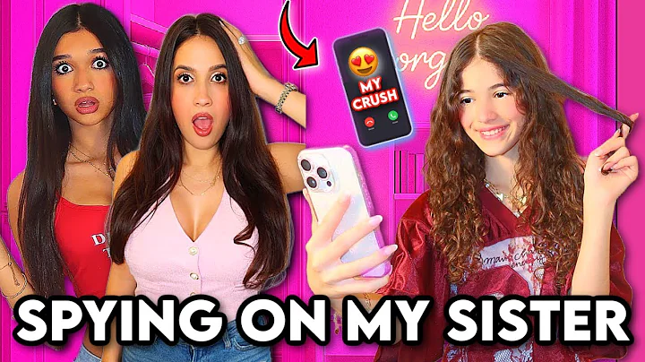 SPYING ON MY SISTER FOR 24 HOURS!😱