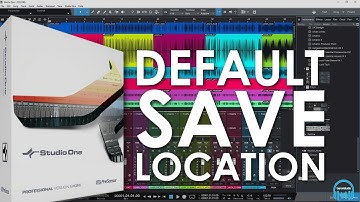 Studio One - Set Default Song/Project Save Location