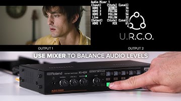 Roland XS-42H Matrix Switcher - Audio Settings