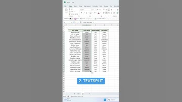 3 ways to split text in Excel. Who knew all three?! #excel #sheets